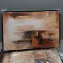 ASDCEUTICALS Large Canvas Wall Art, Brown Beige Abstract Pictures 16"x24"x3