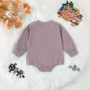 Halloween Baby Clothes Boy Girl Pumpkin Ghost Sweatshirt Bubble Romper Bodysuit Shirt Infant Fall Outfit (0-3 Months)