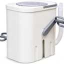 Manual Clothes Washer, Non electric Portable Rotary Washing Machine, Compact Hand Crank Rotary Washer for Dormitory Small Apartment