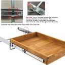 DINDON Pull Out Cabinet Organizer (14" W x 18" D) 1 Tier, Single Tier Oak Wood Under Cabinet Slide Out Shelf Drawer Box