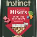 Instinct Raw Boost Mixers Freeze Dried Dog Food Toppers For Dry Food, Grain Free Dog Food Toppers with Beef For Dogs, 14 oz (EXP 07/18/29)