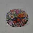 3D Flower Wind Spinner 10 Inch Garden Wind Spinners with Flower Designs for Yard Stainless Steel Flower Spinner with Unique Visual Effect Hanging Flower Wind Sculptures Garden Decor Gift (Colorful Flower)