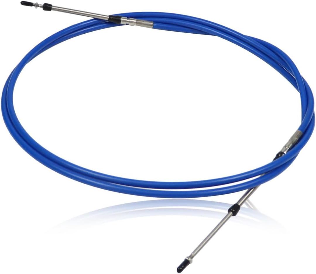 10FT 13FT 20FT 8FT Marine Throttle Shift Control Cable 33C Blue Compatible with Marine Outboard Engine Control Box (1Pcs,10ft/3 Meter)