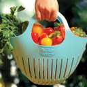 Hutzler Mini Garden Colander Garden Basket, Small, Pink