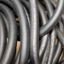75-Foot Premium Heavy-Duty Rubber Garden Hose, Brass