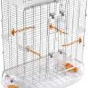 L12 Wire Bird Cage, Bird Home for Lovebirds and Cockatiels, Tall Large, 83315 (29.5"L x 15.0"W x 36.2"H)