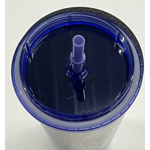Patriotic Red White Blue Flags Flying Insulated Tumbler with Lid and Straw