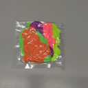 5 PCS Neon Scrunchies for Hair 80s, Neon 80s Hair Accessories for Women, Pink, Orange, Purple, Green Scrunchies, with 4 Hair Ties Suitable for Ladies Party