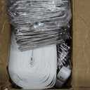Curtain Pleat Tape with 50 Hooks, 11 Yards /10 Meters Pleater Tape for Curtains, Included 50Pcs Stainless Steel Hooks with 4 Prongs, Pinch Pleat Curtain Tape and Hooks for Making Pleated Curtain