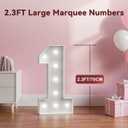 Large Marquee Numbers 15th-Birthday Decorations: 2.3FT Light-up Number Sign 15 Birthday Decor for Boys Girls Quinceanera Fifteen Years Old Party Decor Anniversary Fiesta Mosaic Balloon Cool Lights