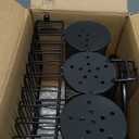 Elsjoy Utensil Caddy with Paper Towel Holder, Picnic Metal Flatware Organizer Camping Utensil Caddy with Handle, Portable Flatware Holder for Silverware, Paper Plates, Napkins