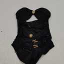 B2prity Small One Piece Swimsuit for Women Cutout Monokini Color Block Bathing Suit Ruched Sexy Swimwear Small
