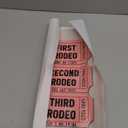 Funny Western Cowboy Wall Art Pink First Rodeo Ticket Stub Poster Trendy Cowgirl Canvas Print Vintage Funky Southwestern Wall Decor for Girls Dorm Apartment Aesthetic 8x12inch Unframed