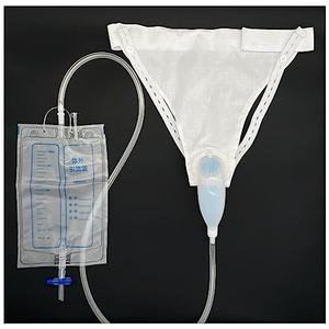 Wearable Urine Collection Bags for Men – Portable 2000ml and 1000ml Drainage System, Silicone, Odorless, Reusable, Incontinence Relief