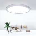 Flush Mount Ceiling Light Fixtures,24W Flat led Light for Ceiling,6000K 2200LM Ultra Thin Round White Lamp for Bedroom Kitchen,Bathroom,Garage,Living Room, Dining Room (1PCS-9Inch)