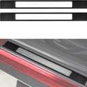 Car Door Sill Scuff Plate Sticker Carbon Fiber Decal Sticker Interior Trim Cover for Ford Mustang 2015-2023/Shelby GT350 2015-2020/Shelby GT500 2020-2022