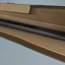 Ivilon Drapery Window Curtain Rod - End Cap Style Design 1 Inch Pole. 48 to 86 Inch Color Black