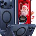 TORRAS Strong Magnetic & Seamless Stand for iPhone 17 Pro Max Case, Fit for MagSafe, Military Grade Drop Protection, Invisible Adjustable Kickstand, Camera Control Button, Translucent Matte Deep Blue