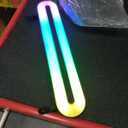 15" Vanity Lights for Mirror, Rechargeable Battery Operated Mirror Lights with Remote Control, Cordless Multi Color Lighting for Vanity Desk (Black-1Pack)