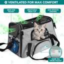 PetAmi Airline Approved Pet Carrier for Cats & Small Dogs, Large, Light Gray