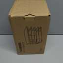 Pantry Organizers and Storage - Stackable Wire Basket with Lightweight PP Mat & Bamboo Top for Fruits Vegetables,Fruit Holder for Kitchen Countertop,Black