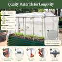 Vego garden 2' x 8' (9 in 1) Cover Netting System, 35% Shading Rate for Plant Protection, Pest Control Frame Cover Kit, Durable & Heavy-Duty Garden Cover (Garden Beds Not Included)