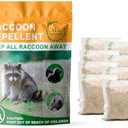 Natural Raccoon Repellent Granules – 8-Pack (25g per Bag) | Eco-Friendly, Non-Toxic & Long-Lasting Protection with Garlic, Peppermint & Wintergreen Oils | Safe for Pets and Children