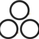 TENOC Universal Metal Ring Sticker for Magnetic Charger Compatible with iPhone/Samsung/Android All Cellphones, Magnetic Mount/Phone Holder Conversion Accessories, 3Pcs, Black