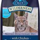 Blue Buffalo Wilderness Natural Mature Dry Cat Food for Cats 7+ Years, High-Protein and Grain-Free Diet, Supports Immune System Health and Energy to Stay Active, Chicken, 5-lb. Bag (EXP 02/13/26)