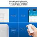 Lutron Caseta Original Smart Dimmer Switch, LED Dimmer Switch, 150W, Single-Pole/3-Way, No Neutral Required, Works with Alexa, Apple Home, Ring, & Google Home, PD-6WCL-WH, White