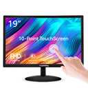 Touchscreen Monitor 19" FHD 1440x900 Multi-Touch Screen HDMI VGA Type-B Dual Speakers,60Hz,VESA,Wide Viewing Angle 170°,Brightness 300cd/m²,Tilt Adjust,PC Office Desktop Business Computer Display