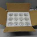 Ruckae 12 Pack 1 OZ Shot Glasses Set with Heavy Base Clear Shot Glasses Bulk for Vodka Tequila Whiskey Liquor (Transparent-Cone Shaped)