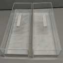 Acrylic Rectangular Cake Tray - Multifunctional Cake Stand with Cover Lid (2PCS)