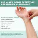 2 x Silicone Scar Sheets,Silicone Scar Tape Roll for Scar Removal,Reusable Waterproof Professional Soft Silicone Tape(1.6"x 60" Roll-1.5M)