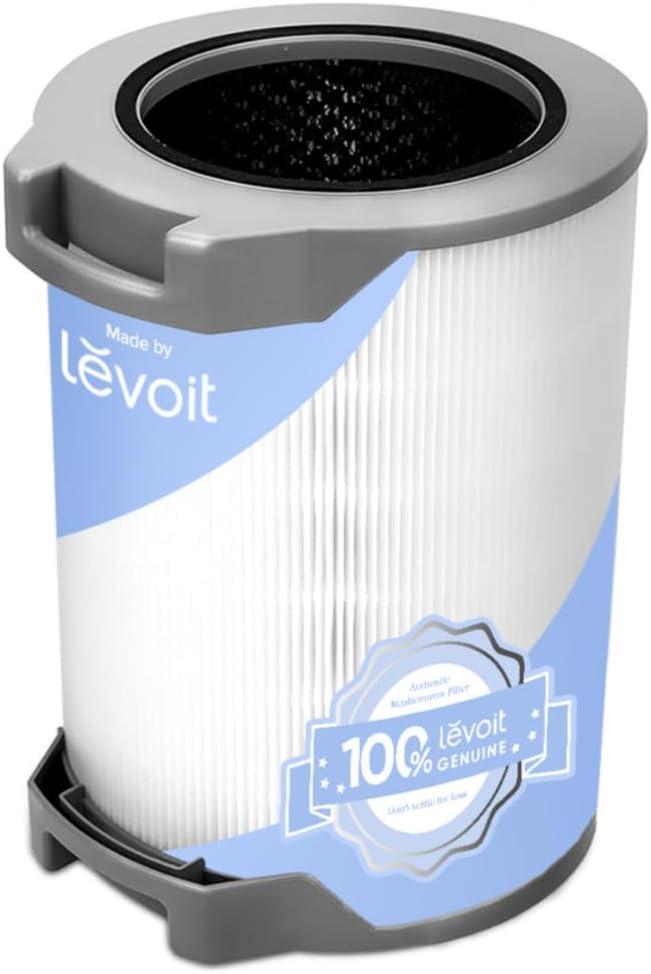 LEVOIT LV-H134 Replacement Filter, Genuine Air Purifier Filters, High-Efficiency Activated Carbon for Removal of Smoke, Odor, Allergens, Pollen, LV-H134-RF, White,1 Pack