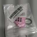 Pink Love Heart Shape Combination Padlock, Mini 3-Digit Password Resettable Code Locker Lock for Locker Hardware Padlocks and Hasps Combination Locks