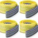 4 Pcs Lift Sling Straps Heavy Duty Web Slings Straps Polyester Nylon for Hoist Car Outdoor Using (2'' x 4', 8900lb)