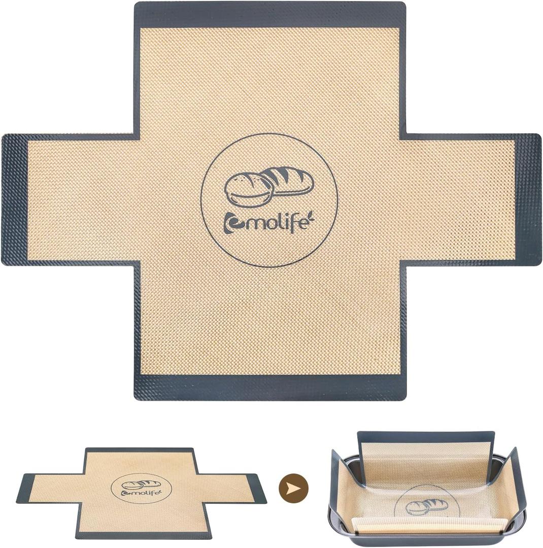 Silicone Bread Loaf Pan Liners, Nonstick, Reusable Bread Pan Baking Mat (1)