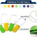 2 x 100 Pcs Plastic Wire Padlocks, Numbered Electric Meter Seals Disposable Anti-Tamper Locks, Metal Wire Padlocks, Plastic Padlock Security Seal with Metal Wire (Green)