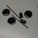 EAST FLAME Candle Holder - 3 PCS Candlestick Holders - Vintage Candle Stick Holder - Modern Decorative Centerpiece - Cozy Atmosphere Gift for Home Decor, Wedding, Black Taper