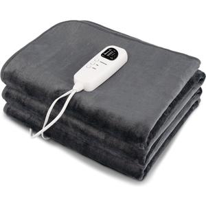 Electric Heated Mattress Pad, 71 x 30 Twin Size Massage Table Warmer with 5-Level Heating, 8H Timer, Constant Heating, Overheat Protection, Machine Washable, Bed Warmer for Bedroom