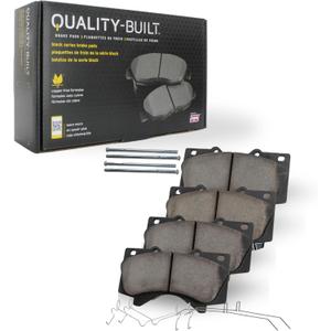 QUALITY-BUILT Black Series Ceramic Rear Brake Pads 1003-0823C Compatible with 2000-2007 Toyota (Celica, Corolla, Matrix, Yaris); 2003-2006 Pontiac Vibe (BP0823)