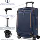 Travelpro Crew Classic Softside Carry-On Luggage, Blue, 21-Inch