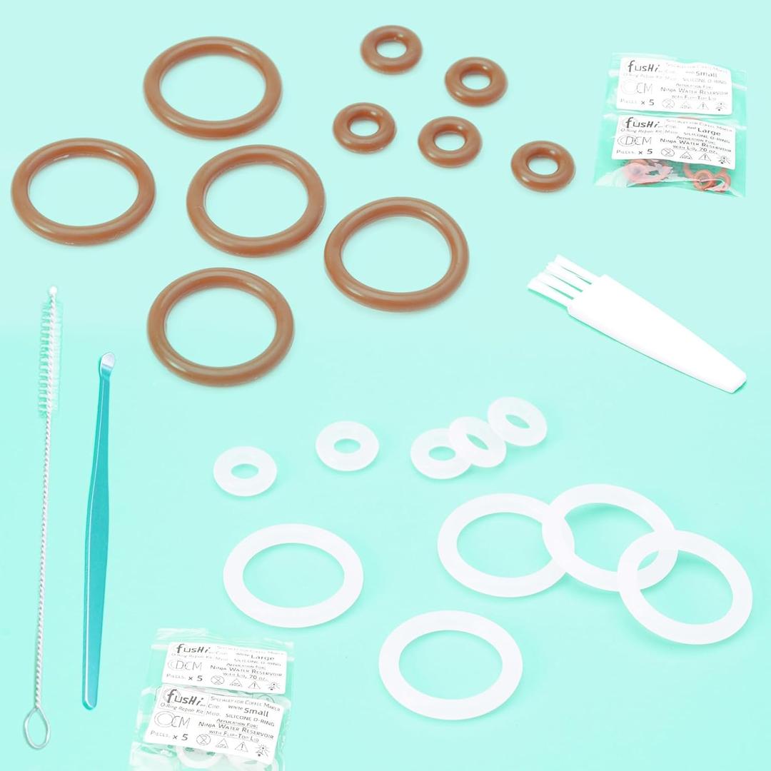 Replacement O Ring Set for Ninja Specialty Coffee Maker Filter CM401 CM300 CM305 CM400 Water Reservoir Flip Lid Drip Stop Sealed Repair