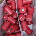 Candle Charisma Red Unscented Votive Candles - 15 Hour Burn time - Set of 36 for Dinner, Wedding, Halloween and Holiday Decorations