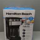 Hamilton Beach Programmable Drip Coffee Maker, 12 Cups, Front Access Easy Fill, Pause & Serve, 3 Brewing Options, Black (46310)