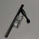 Simtive 14-Inch Shower Squeegee Set, Includes Shower Door Hook and Adhesive Hook, Squeegee for Shower Doors, Mirror and Window, Black