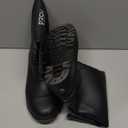 HISEA Men's Steel Toe Rain Boots PVC Rubber Boots, Waterproof Garden Fishing Outdoor Work Boots, Durable Slip Resistant Knee Boots for Agriculture and Industrial Working Size 10