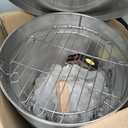 Barrel Smoker Grill Combo | 100% 304 Stainless Steel Barrel | 95% Less Smoke, Even Heat | Easy to Use & Clean  Vertical Smoker Ideal for Balconies and Backyards (MEDIUM-25 LBS)