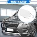 Front Bumper Tow Hook Cover Compatible for Subaru Forester 2009-2013, Durable Plastic White Front Right